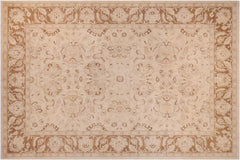 handmade Traditional Kafkaz Beige Brown Hand Knotted RECTANGLE 100% WOOL area rug 9x12