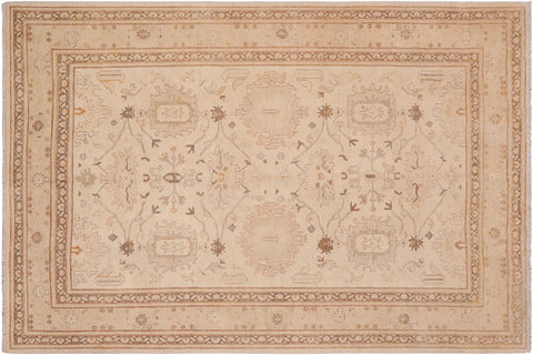 handmade Traditional Kafkaz Beige Tan Hand Knotted RECTANGLE 100% WOOL area rug 9x12