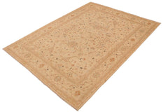 handmade Traditional Kafkaz Beige Rust Hand Knotted RECTANGLE 100% WOOL area rug 9 x 12
