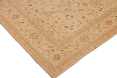 handmade Traditional Kafkaz Beige Rust Hand Knotted RECTANGLE 100% WOOL area rug 9 x 12