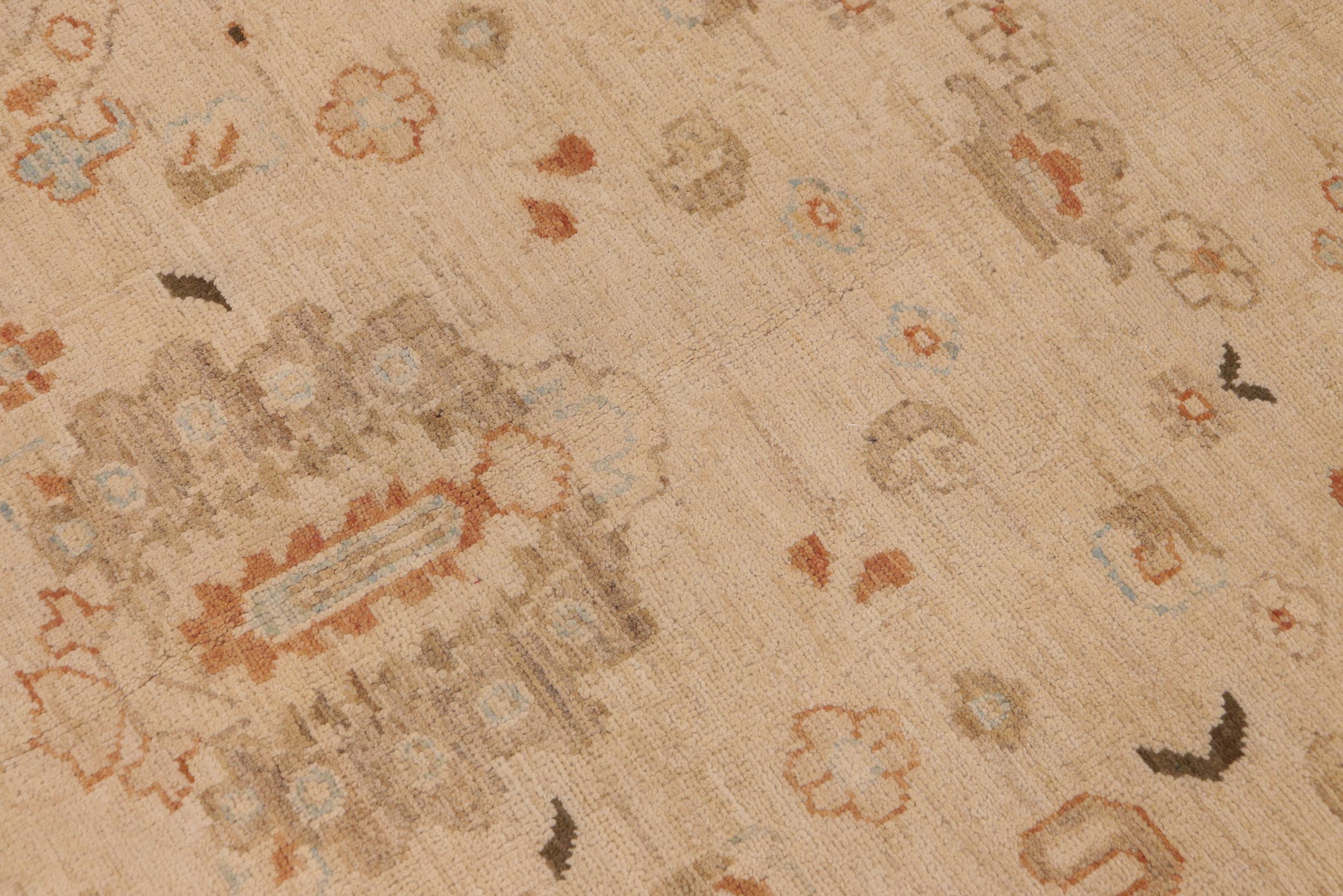 handmade Traditional Kafkaz Beige Rust Hand Knotted RECTANGLE 100% WOOL area rug 9x12