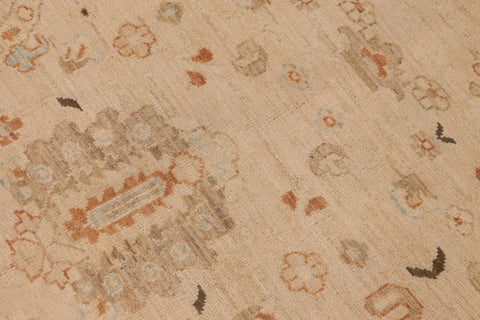 handmade Traditional Kafkaz Beige Rust Hand Knotted RECTANGLE 100% WOOL area rug 9x12