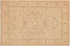 handmade Traditional Kafkaz Beige Rust Hand Knotted RECTANGLE 100% WOOL area rug 9x12