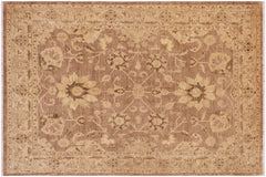 handmade Traditional Kafkaz Brown Beige Hand Knotted RECTANGLE 100% WOOL area rug 9x12