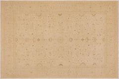 handmade Traditional Kafkaz Beige Beige Hand Knotted RECTANGLE 100% WOOL area rug 9x12