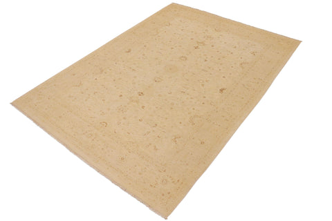 handmade Traditional Kafkaz Beige Beige Hand Knotted RECTANGLE 100% WOOL area rug 9x12