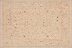 handmade Traditional Kafkaz Beige Lt. Brown Hand Knotted RECTANGLE 100% WOOL area rug 9x12