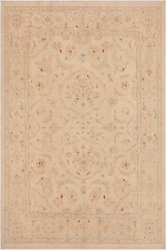 handmade Traditional Kafkaz Beige Lt. Brown Hand Knotted RECTANGLE 100% WOOL area rug 9 x 12