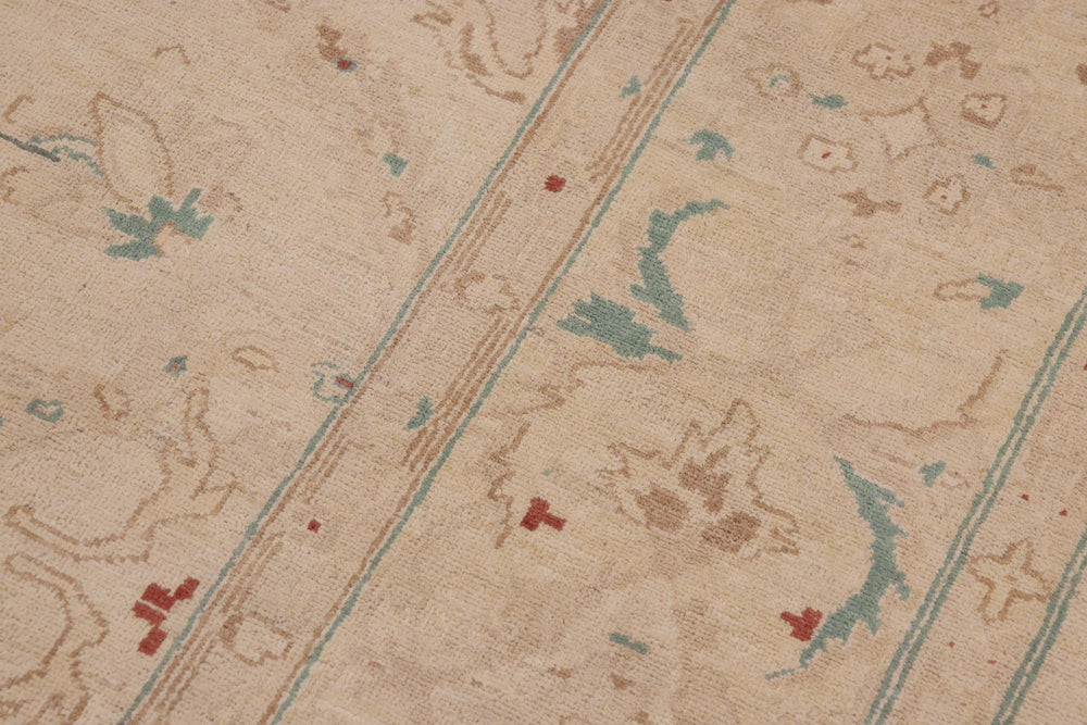 handmade Traditional Kafkaz Beige Lt. Brown Hand Knotted RECTANGLE 100% WOOL area rug 9x12
