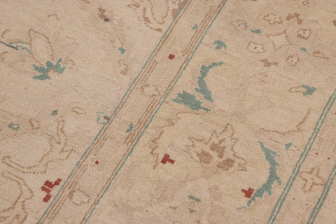 handmade Traditional Kafkaz Beige Lt. Brown Hand Knotted RECTANGLE 100% WOOL area rug 9x12