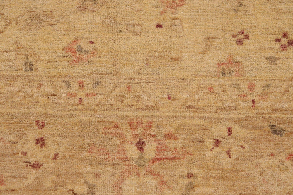 handmade Traditional Kafkaz Lt. Gold Tan Hand Knotted RECTANGLE 100% WOOL area rug 9x12