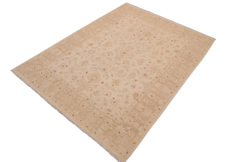 handmade Traditional Kafkaz Beige Lt. Brown Hand Knotted RECTANGLE 100% WOOL area rug 9x12