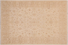handmade Traditional Kafkaz Beige Lt. Brown Hand Knotted RECTANGLE 100% WOOL area rug 9x12