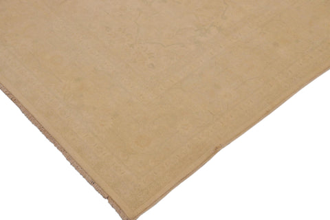 handmade Traditional Kafkaz Beige Beige Hand Knotted RECTANGLE 100% WOOL area rug 9x12