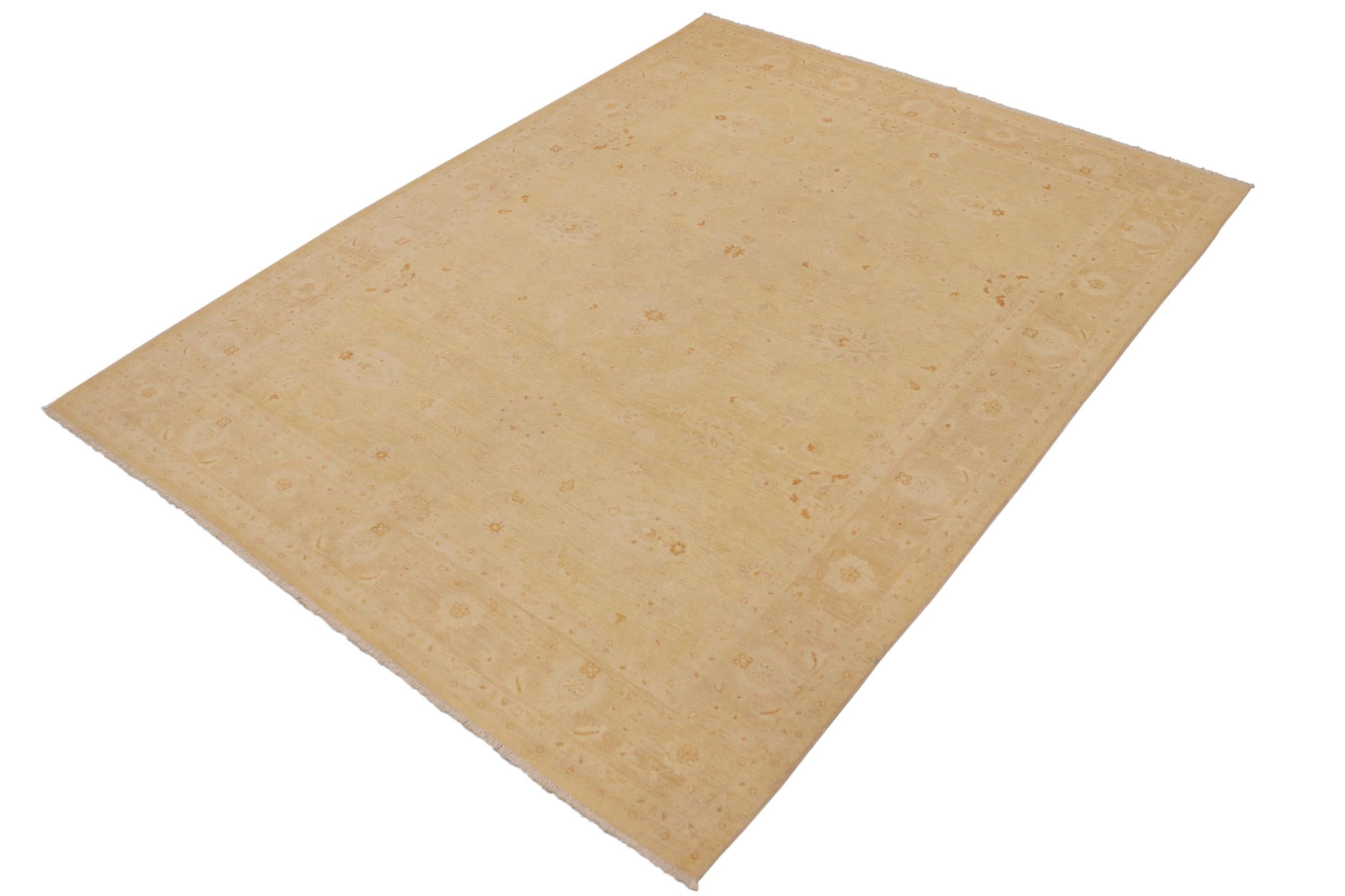 handmade Traditional Kafkaz Beige Tan Hand Knotted RECTANGLE 100% WOOL area rug 9x12