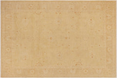 handmade Traditional Kafkaz Beige Tan Hand Knotted RECTANGLE 100% WOOL area rug 9x12