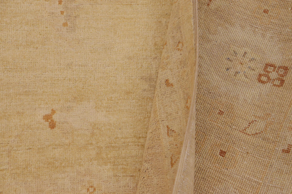 handmade Traditional Kafkaz Beige Tan Hand Knotted RECTANGLE 100% WOOL area rug 9x12