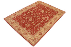 handmade Traditional Kafkaz Red Beige Hand Knotted RECTANGLE 100% WOOL area rug 9 x 11