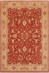handmade Traditional Kafkaz Red Beige Hand Knotted RECTANGLE 100% WOOL area rug 9 x 11
