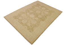 handmade Traditional Kafkaz Brown Beige Hand Knotted RECTANGLE 100% WOOL area rug 9 x 12