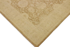 handmade Traditional Kafkaz Brown Beige Hand Knotted RECTANGLE 100% WOOL area rug 9 x 12