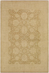 handmade Traditional Kafkaz Brown Beige Hand Knotted RECTANGLE 100% WOOL area rug 9 x 12