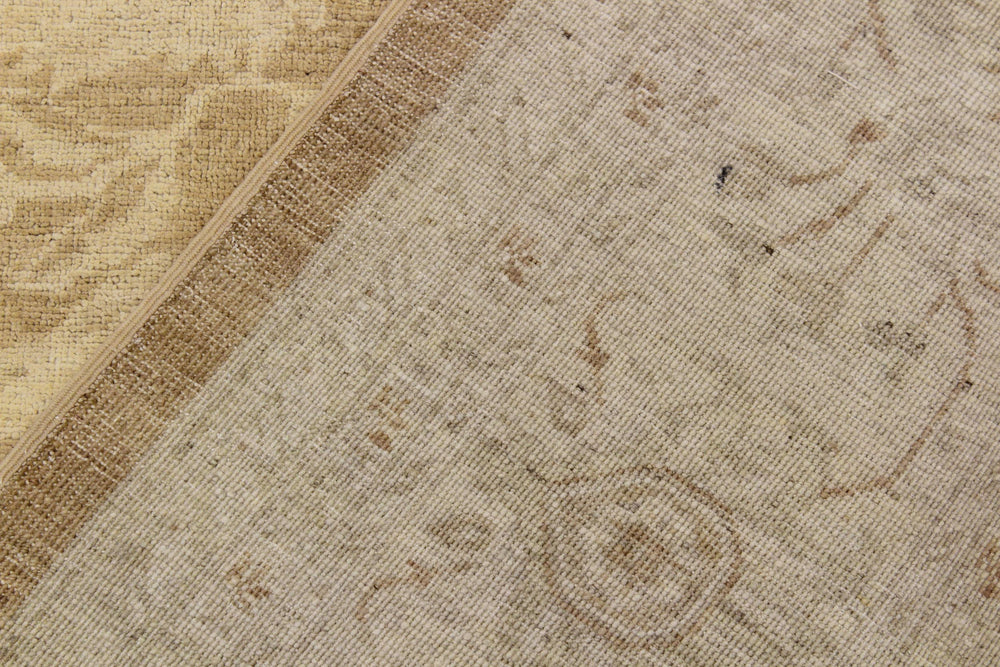 handmade Traditional Kafkaz Brown Beige Hand Knotted RECTANGLE 100% WOOL area rug 9x12