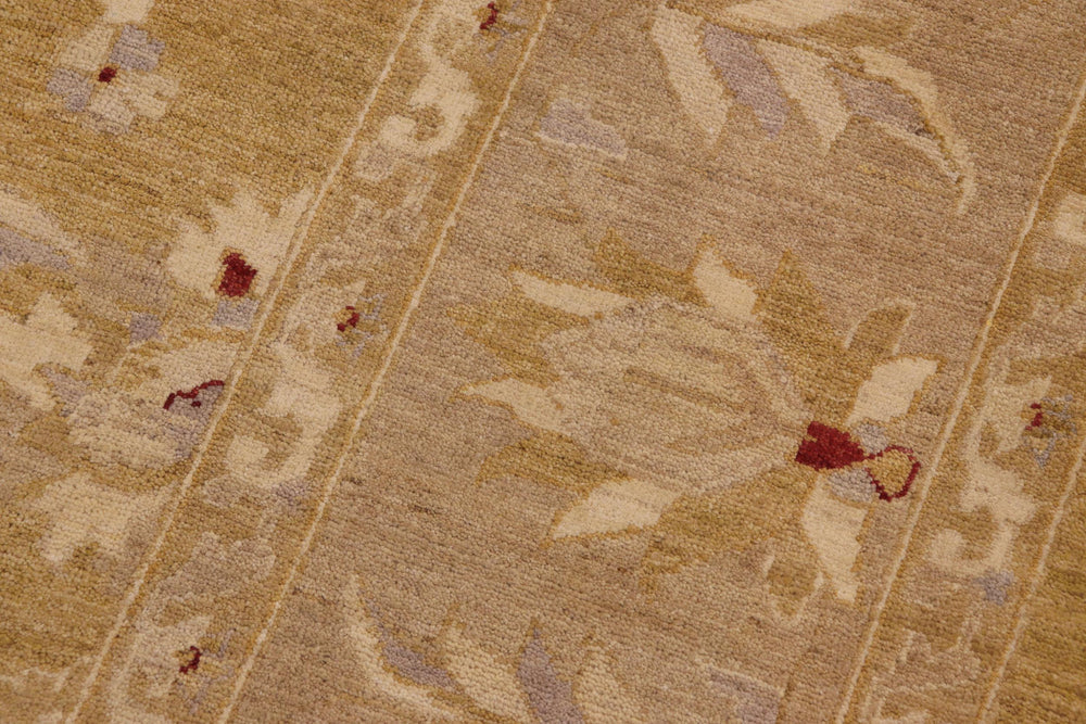 handmade Traditional Kafkaz Lt. Green Tan Hand Knotted RECTANGLE 100% WOOL area rug 9x12