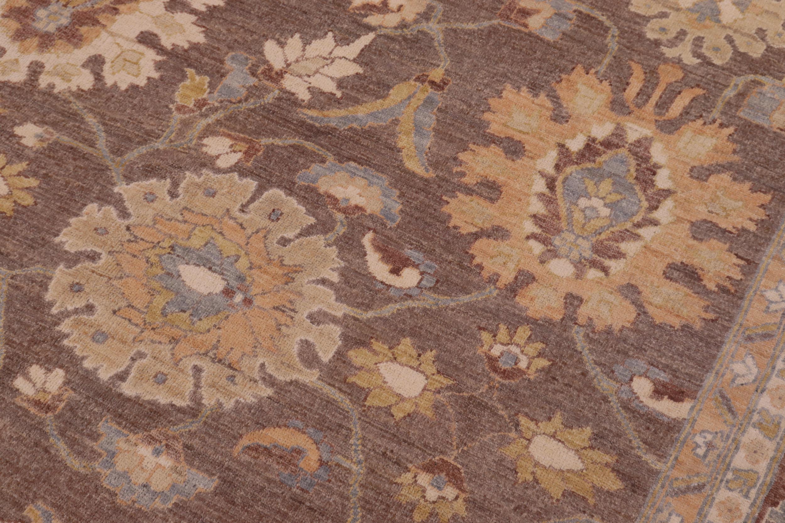 handmade Transitional Kafkaz Lt. Brown Beige Hand Knotted RECTANGLE 100% WOOL area rug 9' x 13'