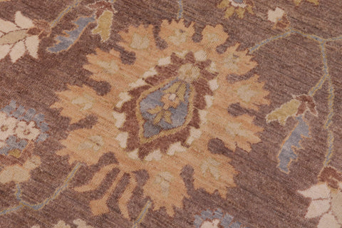 handmade Transitional Kafkaz Lt. Brown Beige Hand Knotted RECTANGLE 100% WOOL area rug 9' x 13'