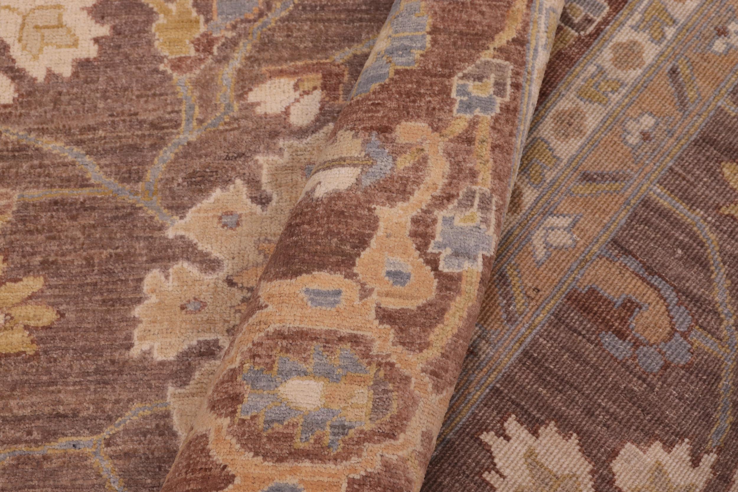 handmade Transitional Kafkaz Lt. Brown Beige Hand Knotted RECTANGLE 100% WOOL area rug 9' x 13'
