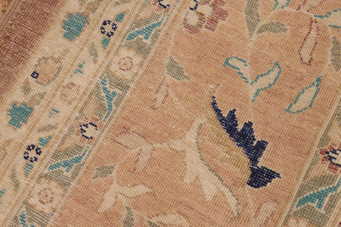 handmade Traditional Kafkaz Lt. Brown Nude Hand Knotted RECTANGLE 100% WOOL area rug 9x12