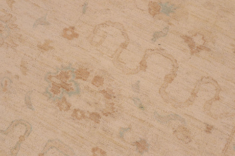 handmade Transitional Kafkaz Tan Beige Hand Knotted RECTANGLE 100% WOOL area rug 9' x 11'