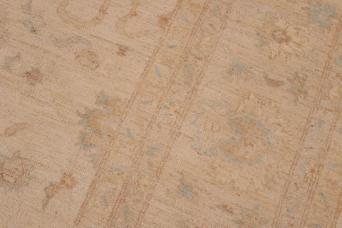 handmade Transitional Kafkaz Tan Beige Hand Knotted RECTANGLE 100% WOOL area rug 9' x 11'