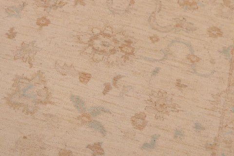 handmade Transitional Kafkaz Tan Beige Hand Knotted RECTANGLE 100% WOOL area rug 9' x 11'