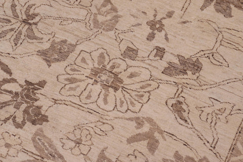 handmade Traditional Kafkaz Beige Tan Hand Knotted RECTANGLE 100% WOOL area rug 10x13