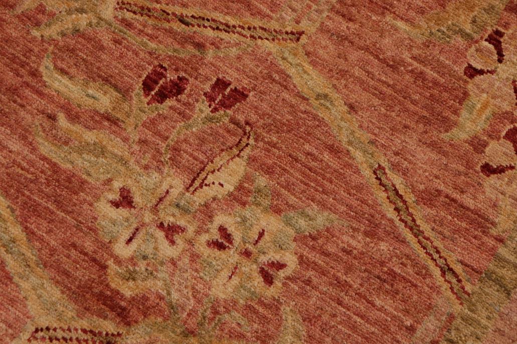 handmade Transitional Kafkaz Peach Green Hand Knotted RECTANGLE 100% WOOL area rug 9 x 12