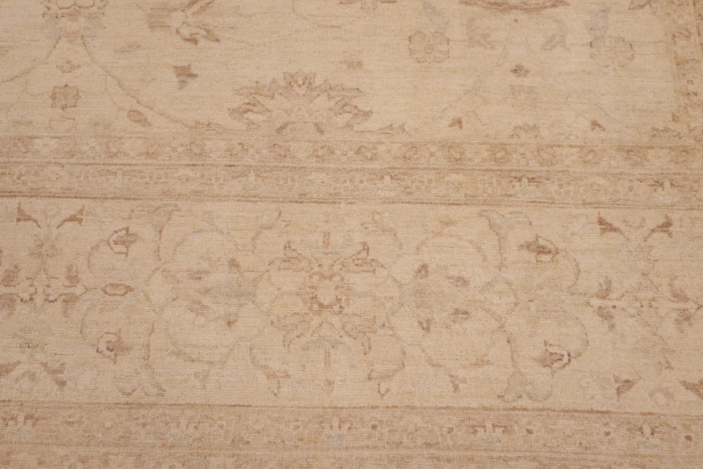 handmade Traditional Kafkaz Beige Beige Hand Knotted RECTANGLE 100% WOOL area rug 9x12