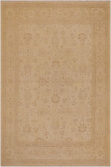 handmade Traditional Kafkaz Beige Beige Hand Knotted RECTANGLE 100% WOOL area rug 9 x 12