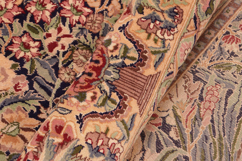 handmade Traditional Inkalab Blue Gold Hand Knotted RECTANGLE 100% WOOL area rug 8x10