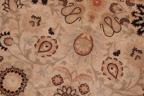 handmade Transitional New Asif Beige Green Hand Knotted RECTANGLE 100% WOOL area rug 8x10