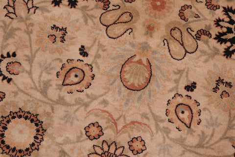 handmade Transitional New Asif Beige Green Hand Knotted RECTANGLE 100% WOOL area rug 8x10