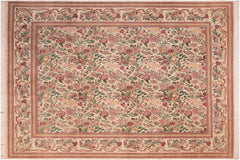 handmade Transitional David Beige Gold Hand Knotted RECTANGLE 100% WOOL area rug 8x10