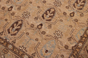 handmade Transitional Kafkaz Tan Brown Hand Knotted RECTANGLE 100% WOOL area rug 6' x 10'