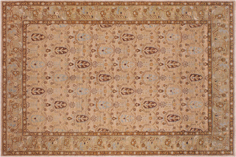 Oriental Ziegler Randa Tan/Brown Wool Rug - 6'2'' x 9'10''
