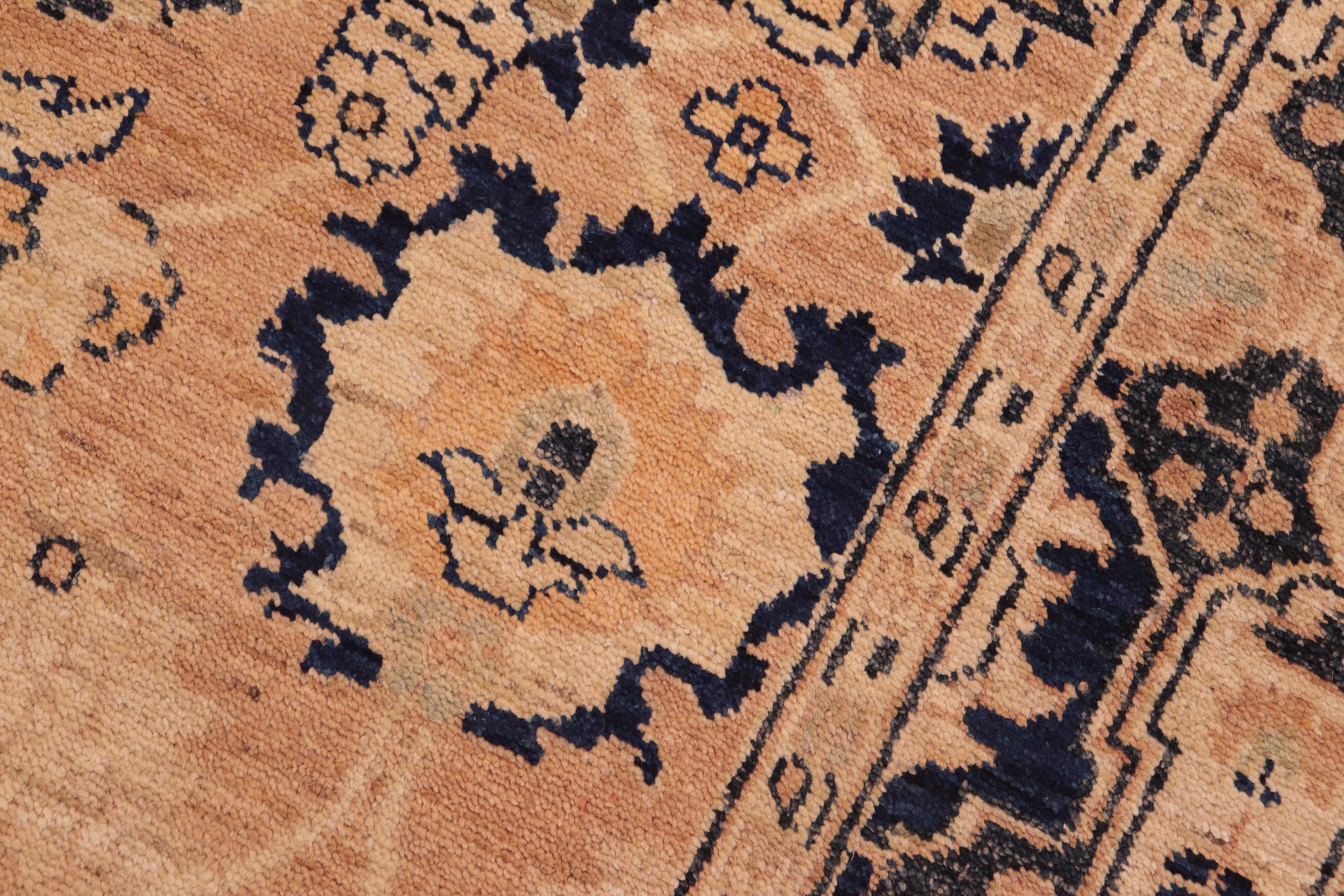 handmade Traditional Kafkaz Rose Blue Hand Knotted RECTANGLE 100% WOOL area rug 6x9