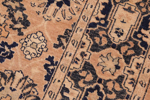 handmade Traditional Kafkaz Rose Blue Hand Knotted RECTANGLE 100% WOOL area rug 6x9