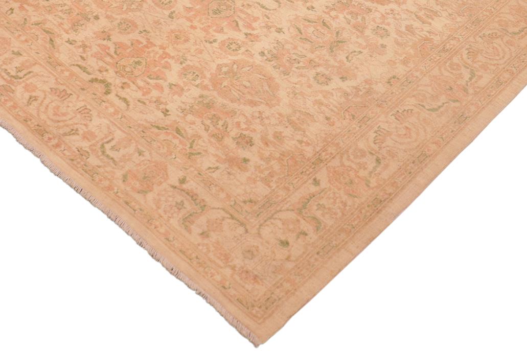 handmade Transitional Kafkaz Beige Tan Hand Knotted RECTANGLE 100% WOOL area rug 6 x 9