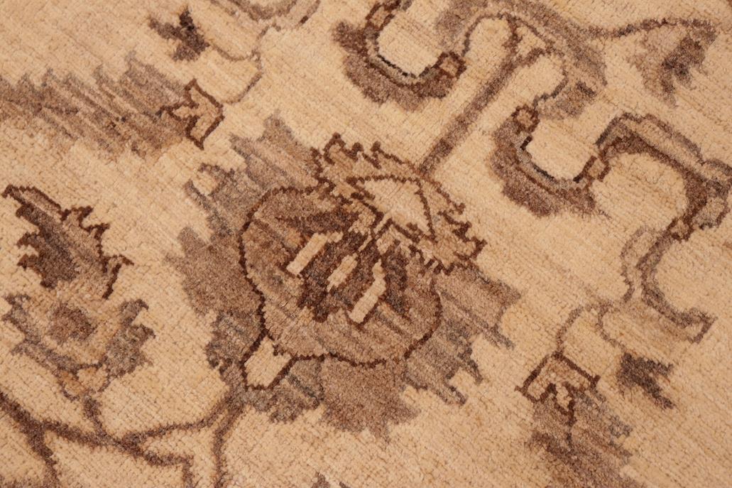 handmade Traditional Kafkaz Beige Brown Hand Knotted RECTANGLE 100% WOOL area rug 6 x 9