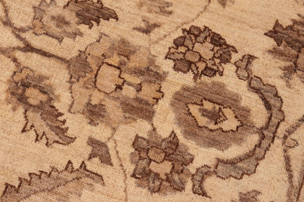 handmade Traditional Kafkaz Beige Brown Hand Knotted RECTANGLE 100% WOOL area rug 6 x 9